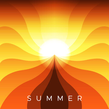 abstract simple background summer concept with white transparent layers