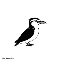 Fototapeta premium Kookaburra Bird Silhouette, Australian Wildlife Illustration