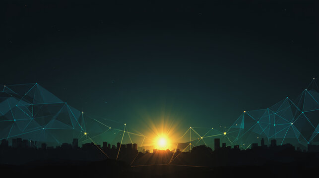 Smart digital Innovation city with connection network reciprocity over the city of future smart wireless digital city and social media networking systems that connects people with in city