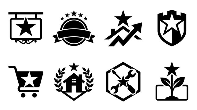 Service and commerce miscellaneous icon collection.