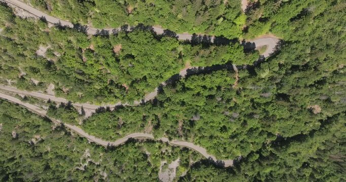 Route su col des Gli&egrave;res Drone
