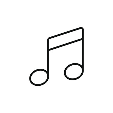 A black eighth note musical symbol