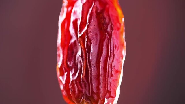 Macro Shot of a Dried Date Fruit