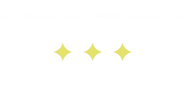 Sparkling Stars Loading Animation - Minimalist Yellow Progress Indicator