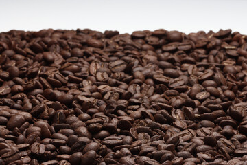 Fototapeta premium Coffee Espresso Beans assorted on white 
