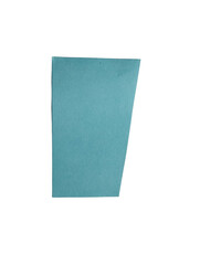 Fototapeta premium A single piece of blue textured foam block for craft projects and construction model making activities isolated on transparent background