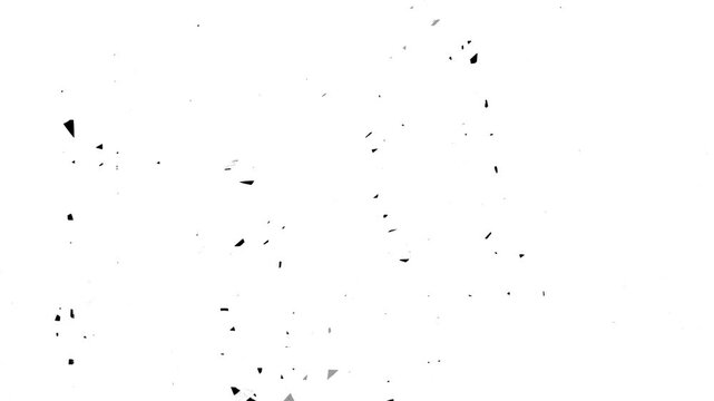 White hand drawn scribble lines appear over black background creating energetic abstract reveal rough ink style. Luma matte, graphic transition, opener, overlay or experimental design element.