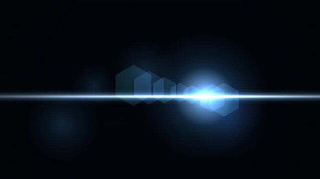 Subtle Blue Anamorphic Streak Light Leak Elegant Cinematic Transition
