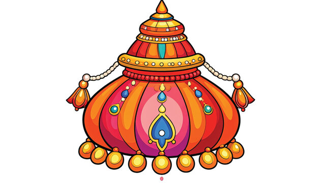 Colorful Indian Diwali Lantern Decoration.