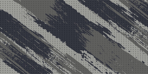 Abstract Grunge Brush Strokes Background with Halftone Dot Pattern – Urban Street Art Style. vector illustration © syafa