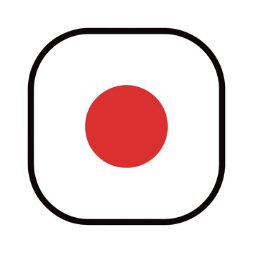 サイコロ1の目アイコン ベクター