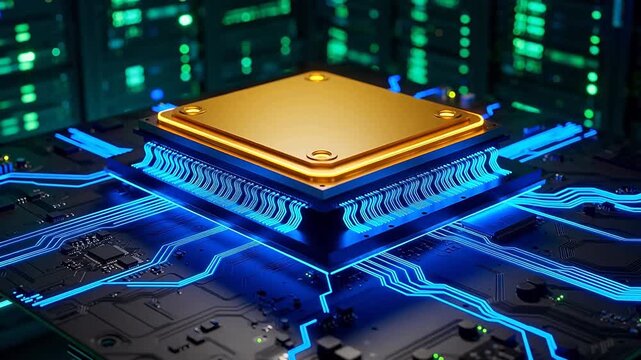 Microchip on Circuit Board