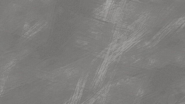 Abstract background featuring heavily textured grey surface with dramatic white brushstrokes creating a distressed and artistic visual effect
