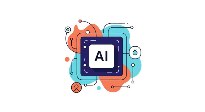 AI Technology Logo Design.