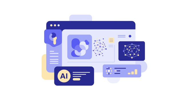 Artificial Intelligence Technology Concept.