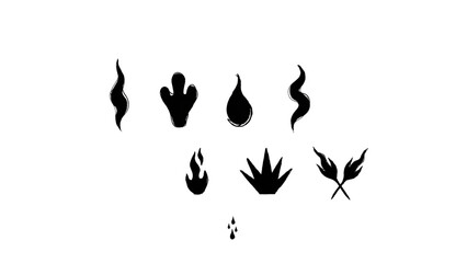 Minimalist black magic symbols and mystical icons set Vector © MDHAMIDUL