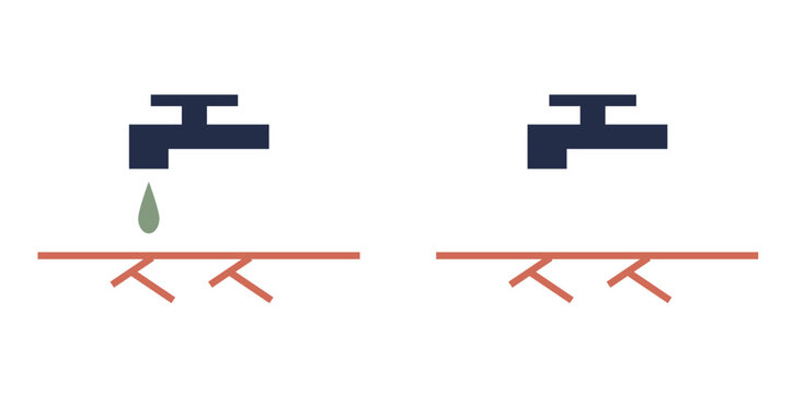 Water scarcity icon sheets