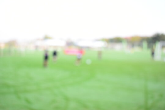 abstract blur green grass in springtime, compettition season