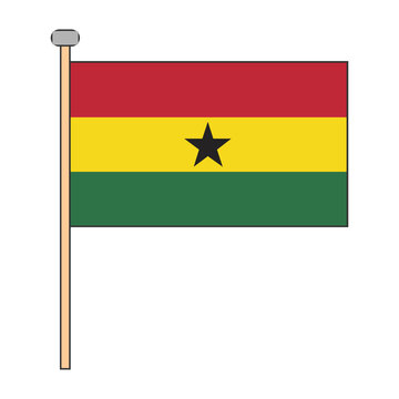 Ghana Flag Pole Design
