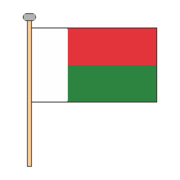 Madagascar Flag Pole Design