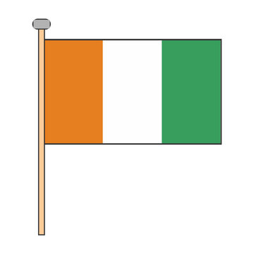 Ivory Coast Flag Pole Design