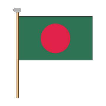 Bangladesh Flag Pole Design
