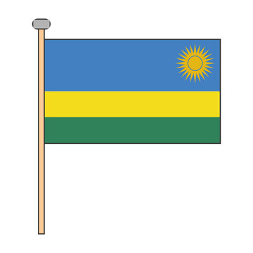 Rwanda Flag Pole Design