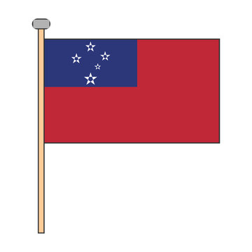 Samoa Flag Pole Design