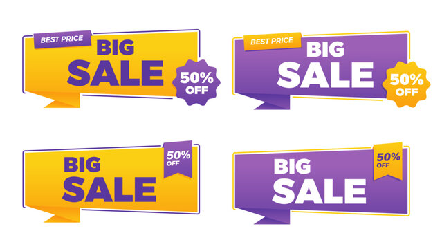 overlay promotion banner with combination color for element design