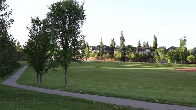 golf course in the morning summer nice places