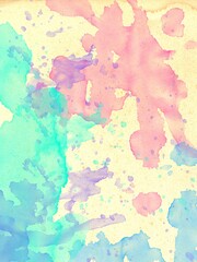 Fototapeta premium Watercolor abstrak on papper texture marbeltone background 
