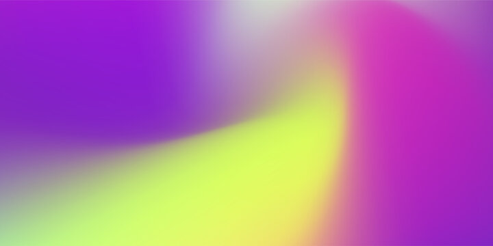 Vibrant Rainbow Pink Purple Yellow Gradient  With Soft Blurred And Bright Colors. Dark Deep Abstract Beackground. Mesh Effect With Blank Space