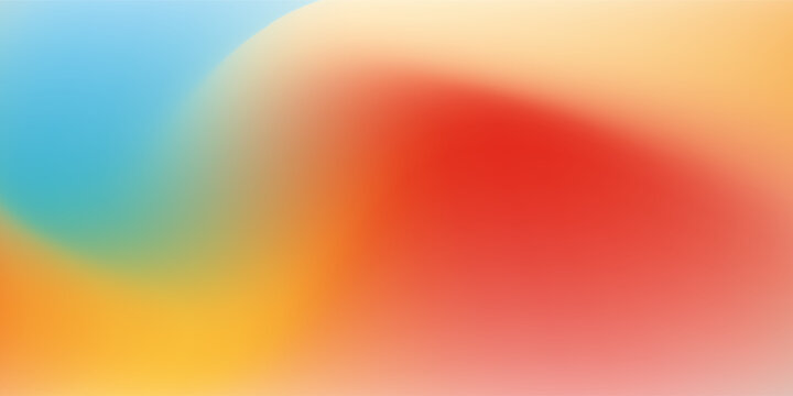 Vibrant summer color gradient abstract background. Smooth mesh color