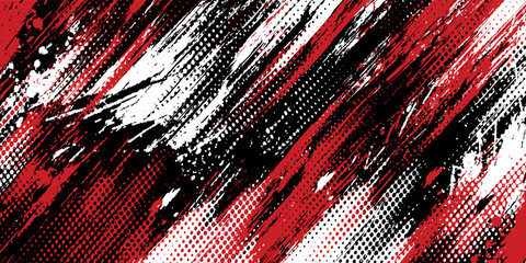 Gaming esport background striking stripes electric banner vector illustration design red black grunge brush wing comic pattern modern abstract concept livery stripes decal paint splash splatter.eps 10 © Samsul