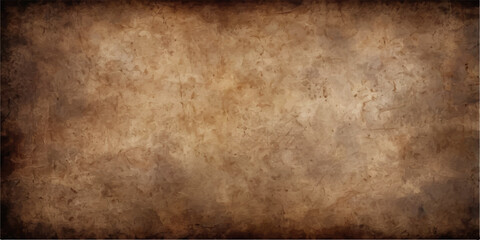 Fototapeta premium Vintage Aged Parchment Paper Texture with Old Grunge Brown Background and Worn Antique Blank Surface Pattern Backdrop for Retro Design and Wallpaper Use