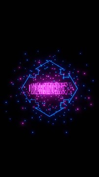 Neon glowing arrow cross with word diversification. Business solution, possible idea variant, various flexible problem solving ways