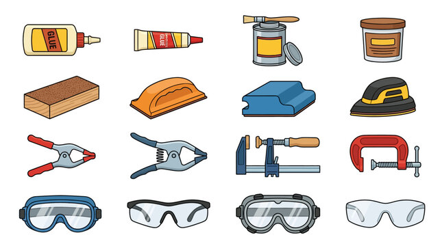 Collection of various safety goggles.