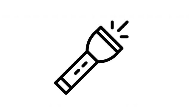 flashlight minimalist stroke animation