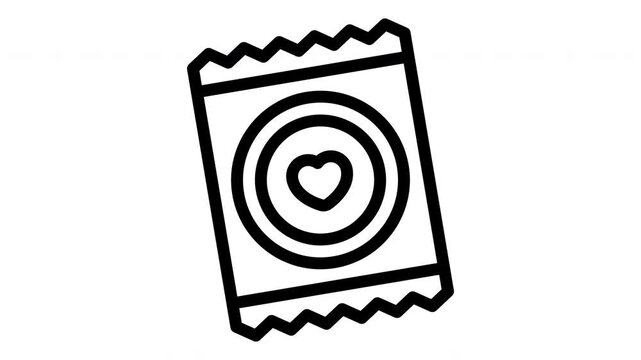 condom minimalist stroke animation