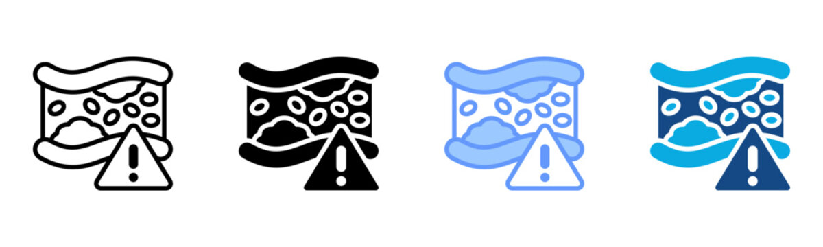 High Triglycerides Icon Multiple Style Vector Illustration