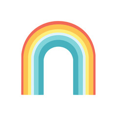 Fototapeta premium Rainbow arch vector illustration