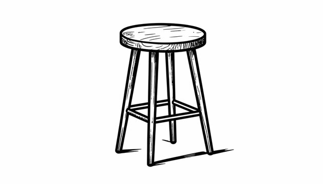 Simple Stool Furniture Home Decor.