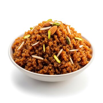Traditional Indian Halwa dessert in a bowl