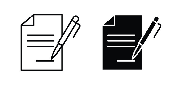 Form icons pack vectors in black flat and strokes