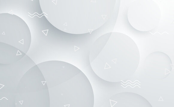 Modern abstract light silver background elegant circle shape design
