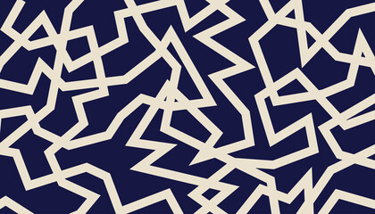 zig-zag with urban street art theme with indigo blue © Hani