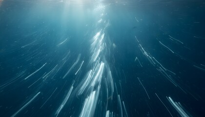 Obraz premium Underwater current visualization through motion blur