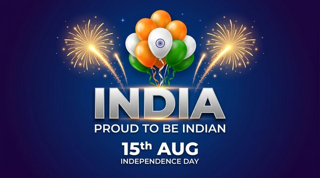 Creative abstract or poster with Indian Flag for vector illustration of 15th August india Happy Independence Day.