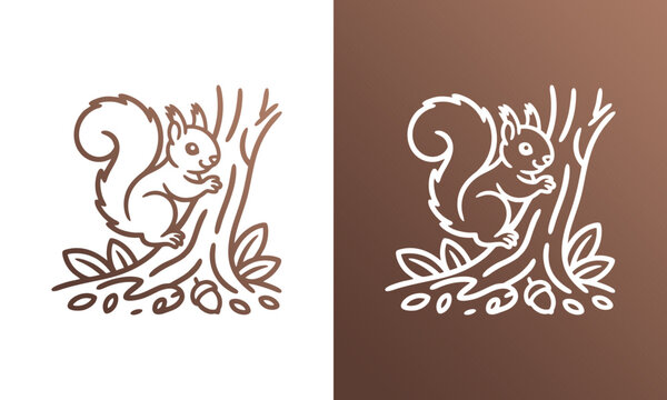 Stylized line art illustratio...
