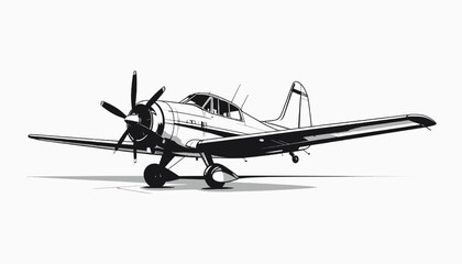 Vintage Single Engine Airplane Aircraft. © daeng